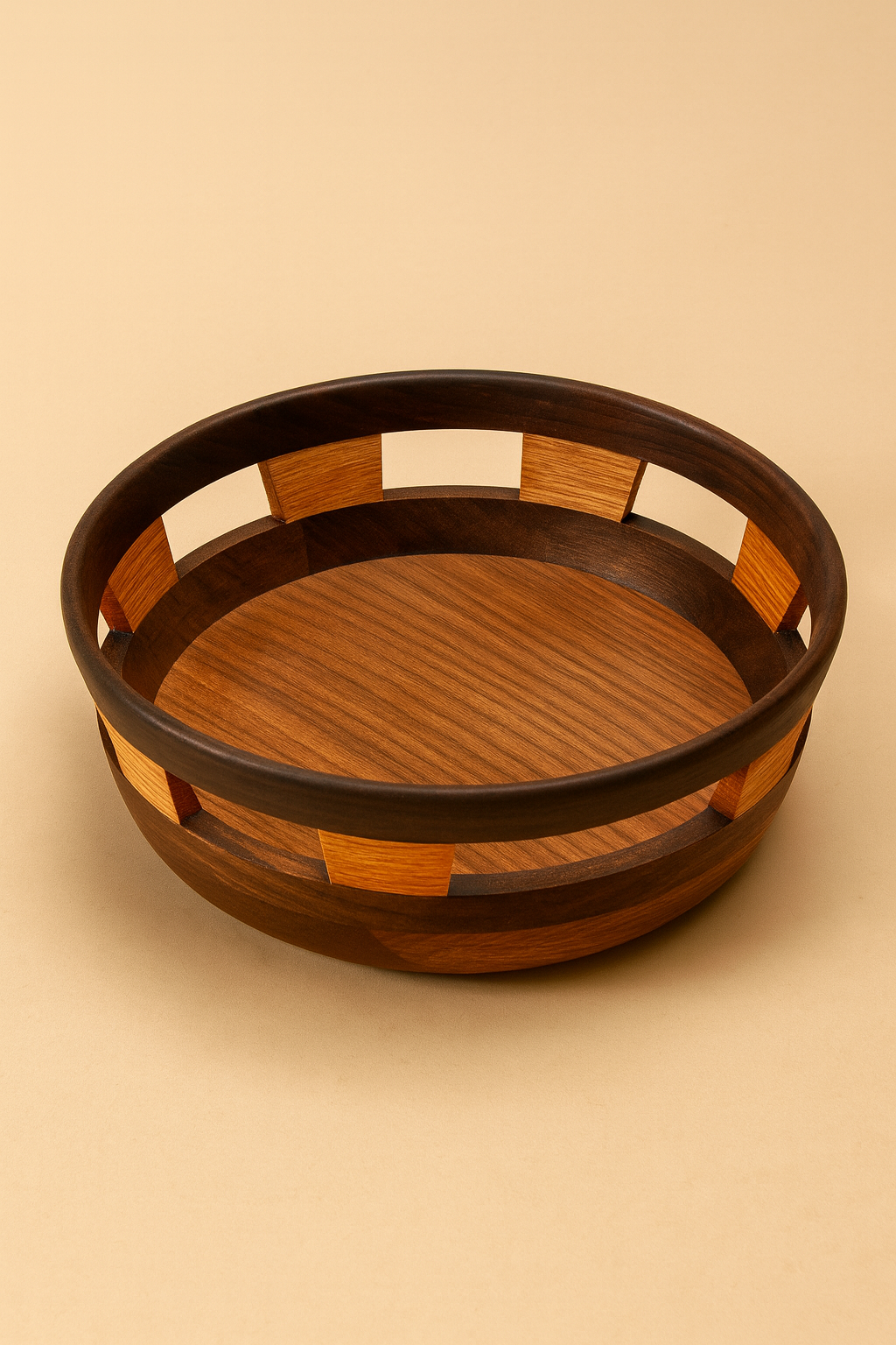 Turned Wood Bowl — #001